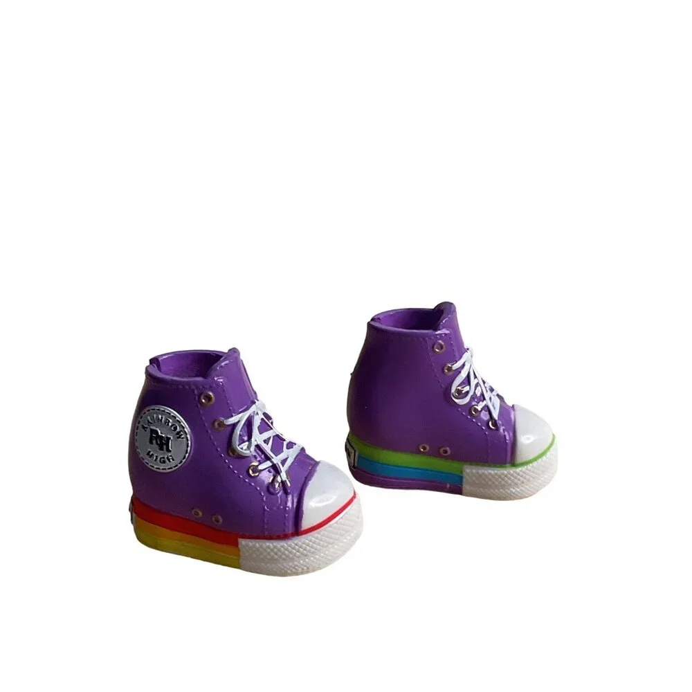 Rainbow High Doll Shadow High Shoes Purple High Tops Rainbow Sole Accessories